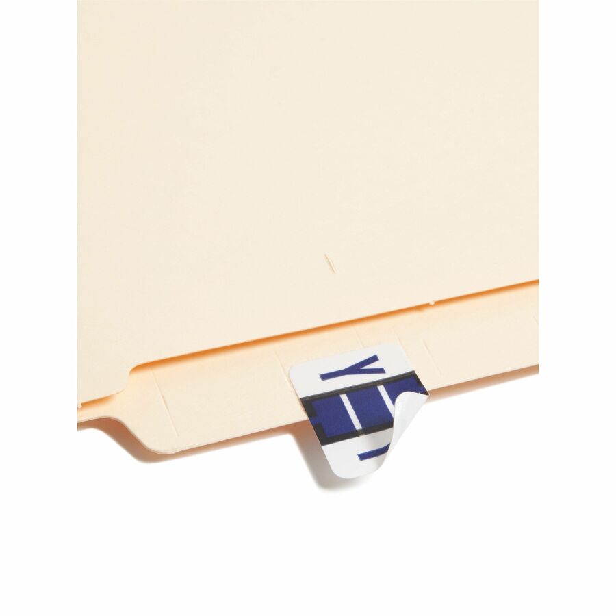 Smead BCCR Bar-Style Color-Coded Labels - Y - x 1 1/4" Width x 1" Length - Violet - Laminated - 500 / Roll