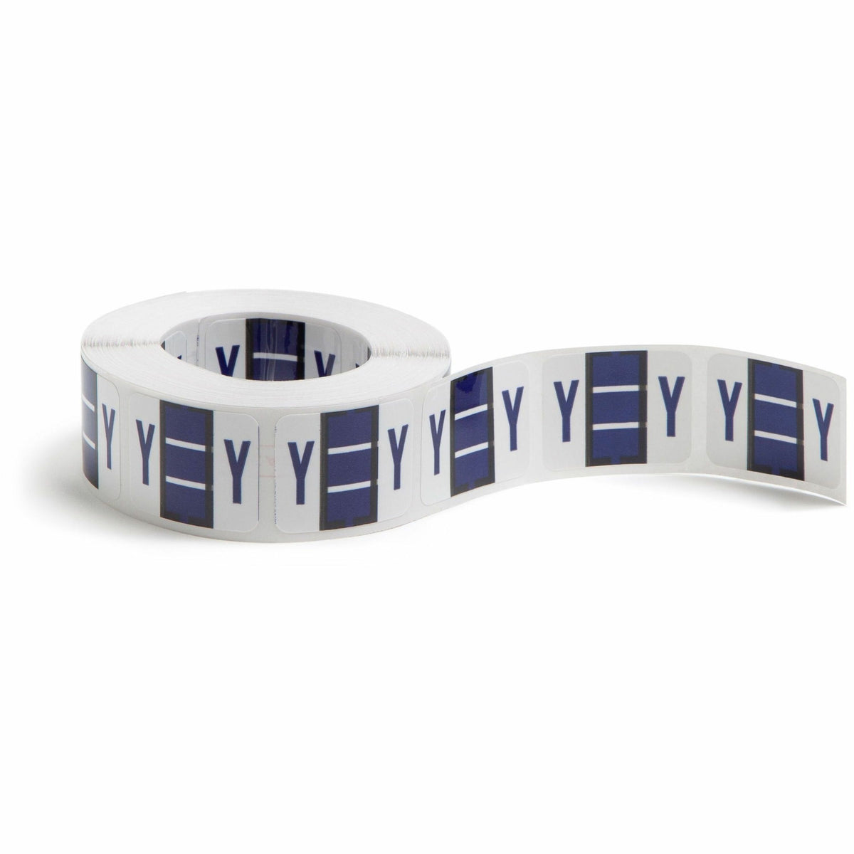 Smead BCCR Bar-Style Color-Coded Labels - Y - x 1 1/4" Width x 1" Length - Violet - Laminated - 500 / Roll