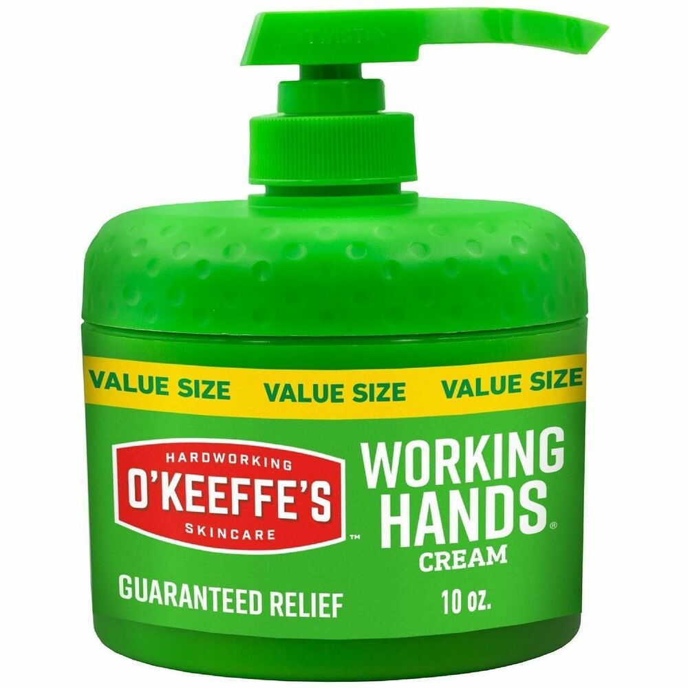 O'Keeffe's Working Hands Hand Cream Pump - Cream - For Dry Skin - Applicable on Hand - Skin - Moisturising, Non-greasy, Unscented - 1 Each