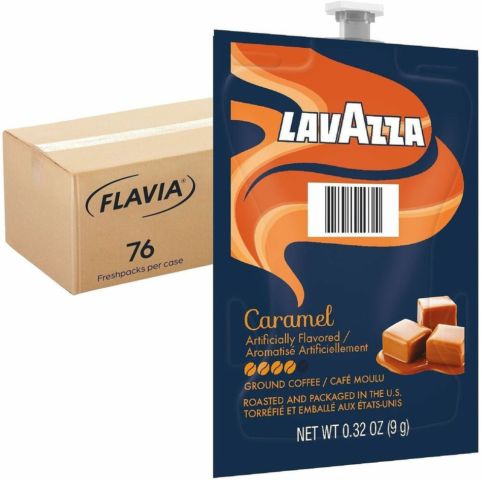 Lavazza Freshpack Caramel Freshpack Coffee - Medium - Freshpack - Caramel - 76 / Carton