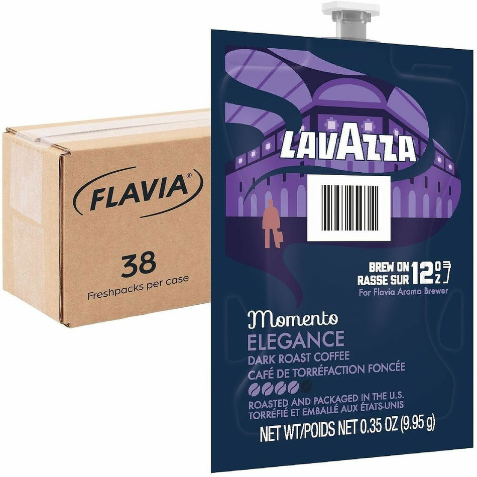 Lavazza Freshpack Momento Series Freshpack Coffee - Compatible with Flavia Aroma - Freshpack - 38 / Carton