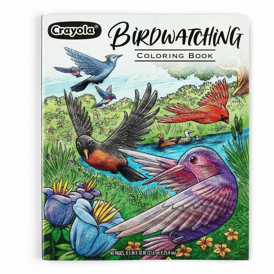Crayola Bird Watching Coloring Book Printed Book - 40 Pages - Book