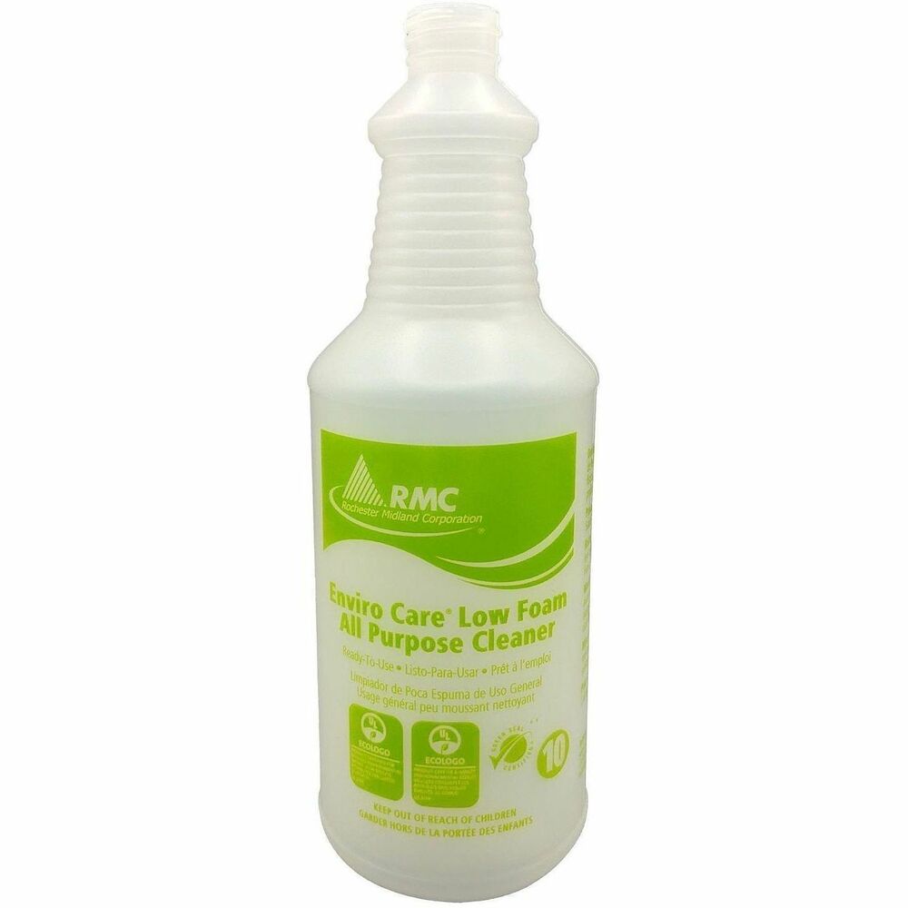 RMC EnviroCareAll-Purp.CleanerBottle - For Multipurpose - Foam, Spray - 32 oz (2 lb) - Recommended For: Soil Remover - Bio-based, pH Neutral - Yellow-Green Bottle - 1 Each