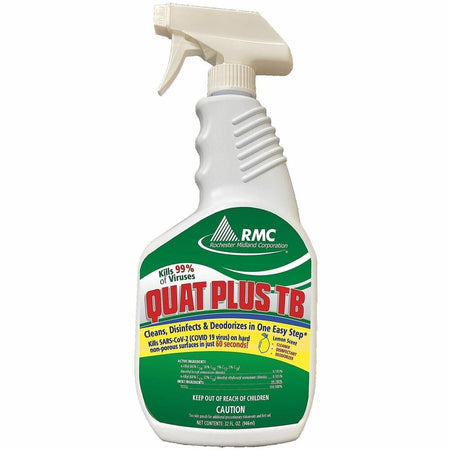 RMC Ready-to-Use Disinfectant - For Hard Surface, Hospital - Ready-To-Use - Spray - 32 fl oz (1 quart) - 12.5 pH - Fresh, Lemon Scent - Recommended For: Germs Remover - Disinfectant, Easy to Use, Deodorize - Amber, Clear - 1 Each