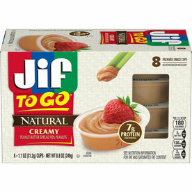 Jif To-Go Creamy Natural Peanut Butter Cups - 2000
