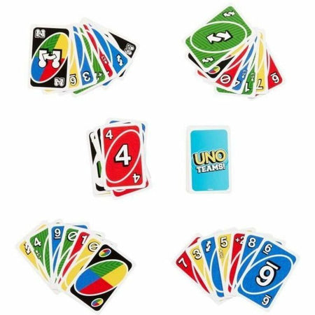 UNO Teams Card Game: Family Fun for Game Nights Travel Camping & Parties - Games Puzzles