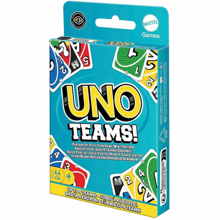 UNO Teams Card Game: Family Fun for Game Nights Travel Camping & Parties - Games Puzzles