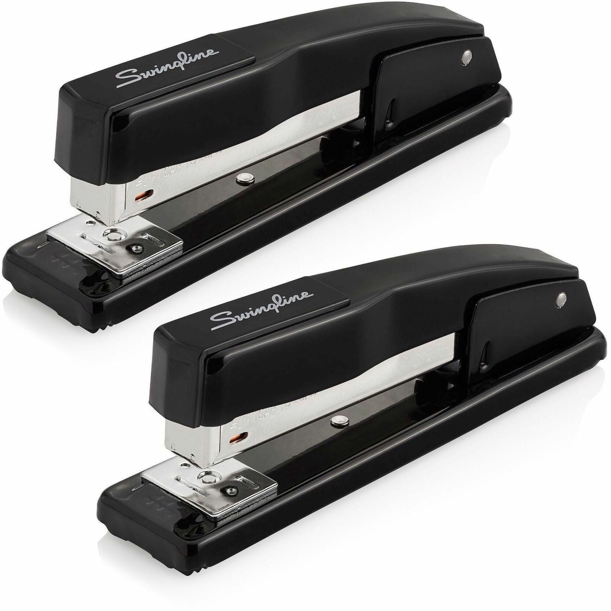 Swingline Commercial Desk Stapler - Staples Upto 20 Sheet - Holds Upto 210 Staple - Full Strip - Black - Metal - 2 / Pack