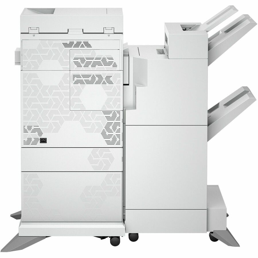 HP LaserJet Enterprise 6800zfw+ Wired & Wireless Laser Multifunction Printer - Color - Rear