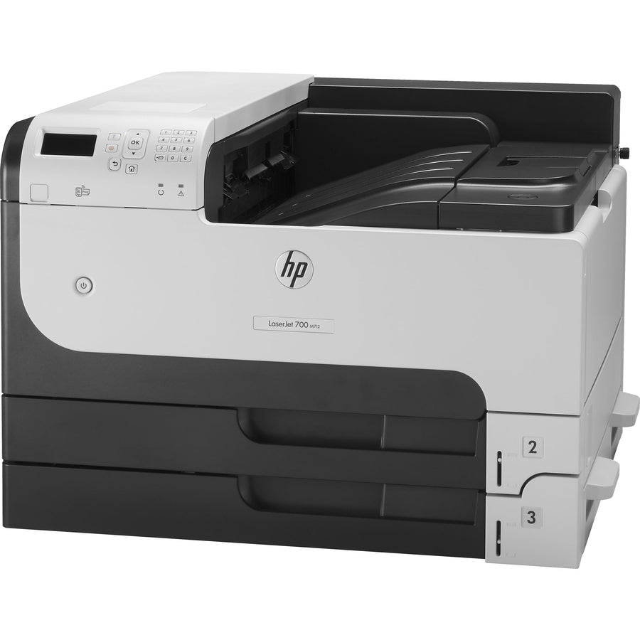 HP LaserJet 700 M712N Desktop Laser Printer - Monochrome - Left