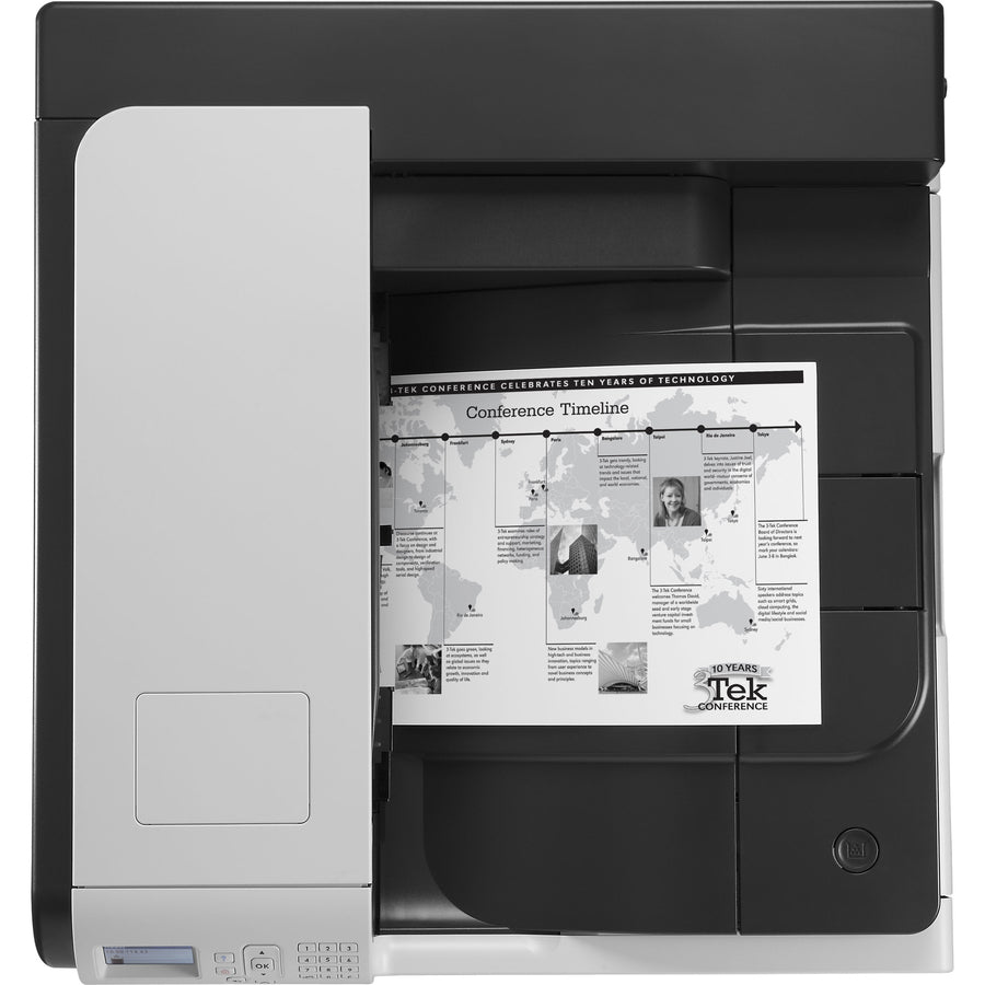 HP LaserJet 700 M712N Desktop Laser Printer - Monochrome - Top
