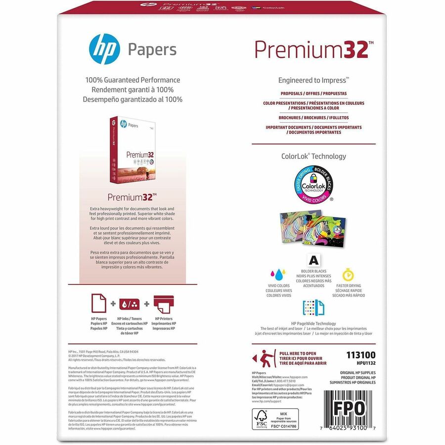 HP Premium LaserJet Paper - Rear