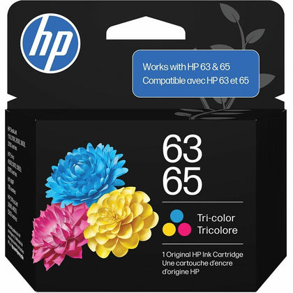 HP 63/65 Original Inkjet Ink Cartridge, Tri-color Pack