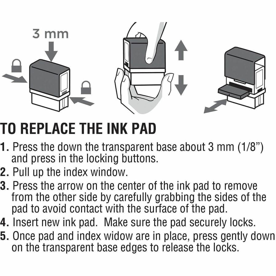 COSCO 2000 Plus Stamp L-60 Replacement Ink Pad - Alternate-Image3