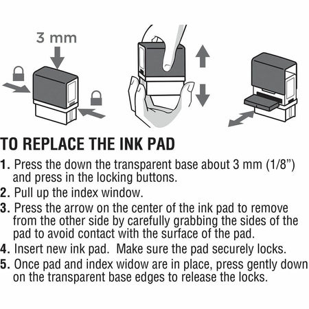 COSCO 2000 Plus Stamp L-60 Replacement Ink Pad - Alternate-Image3