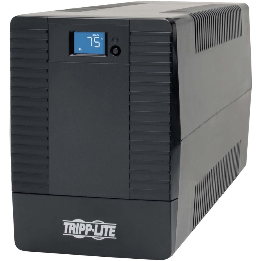 Tripp Lite 8-Outlet UPS Tower: 4-Hour Recharge, 5-Min Stand-by, USB, 120V AC