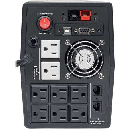 Tripp Lite series 8-Outlet UPS Power Protection System - Rear