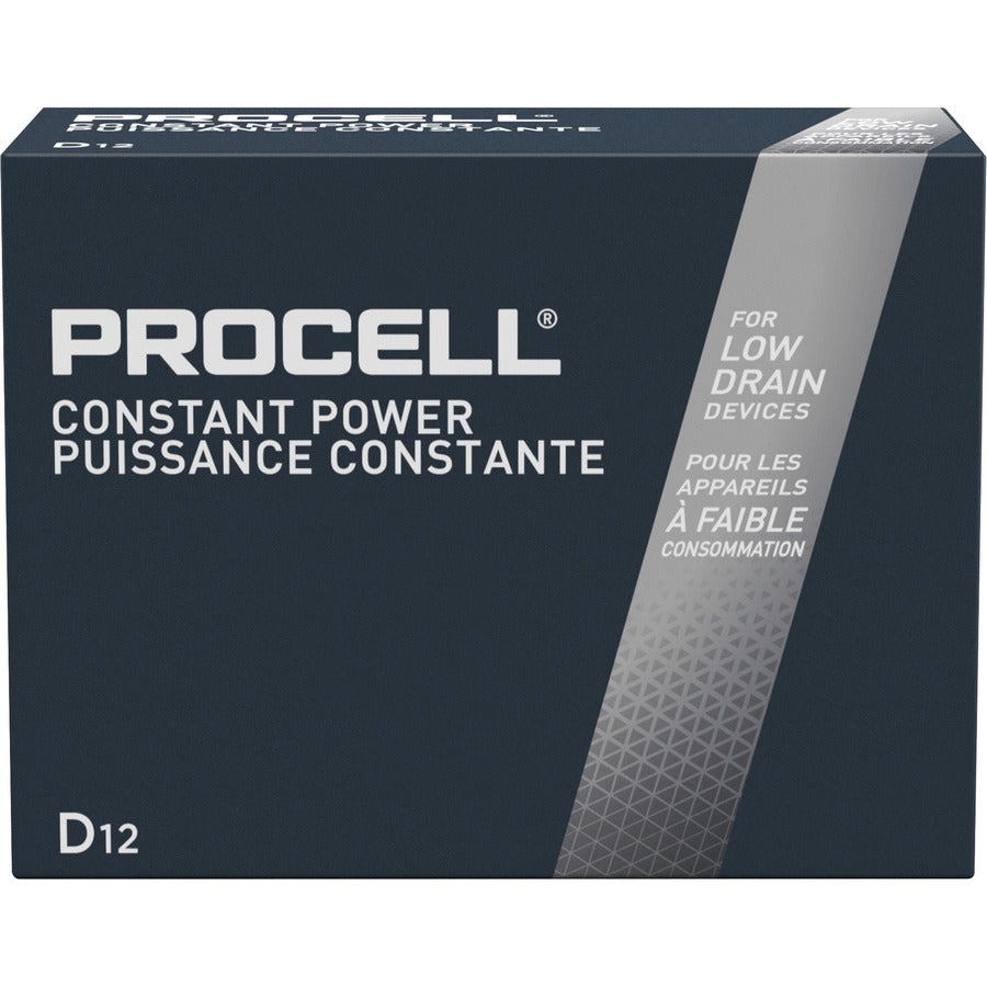 Procell by Duracell Alkaline D Batteries - For Multipurpose - D - 14000 mAh - 1.5 V DC - 12 / Box