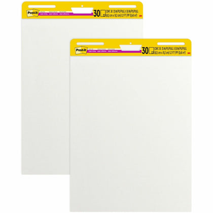 Post-it® Easel Pads: Plain White Sheets Self-Stick Repositionable - Pads