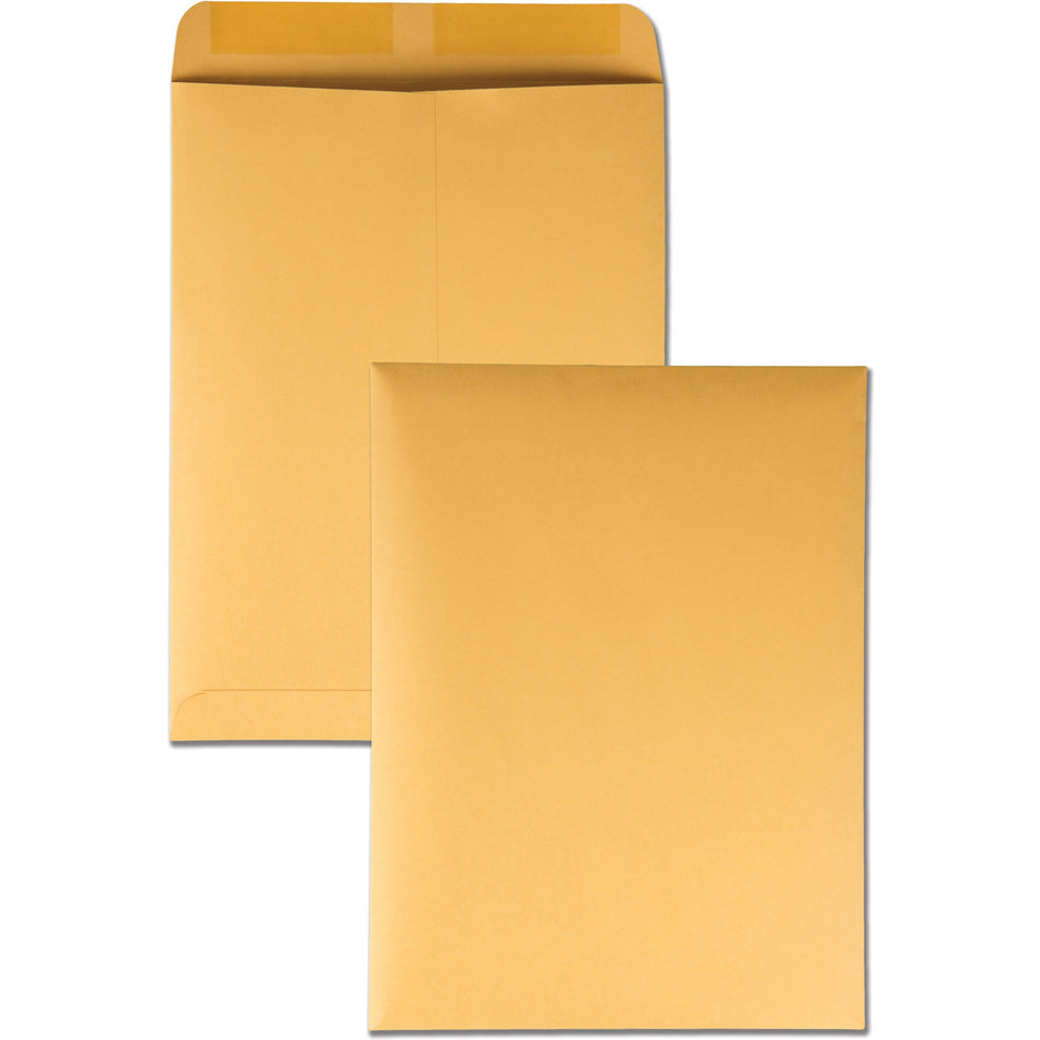 Quality Park 9 x 12 Heavyweight Catalog Mailing Envelopes - Catalog - #10 1/2 - 9" Width x 12" Length - 28 lb - Gummed - Brown - Kraft - 250 / Box
