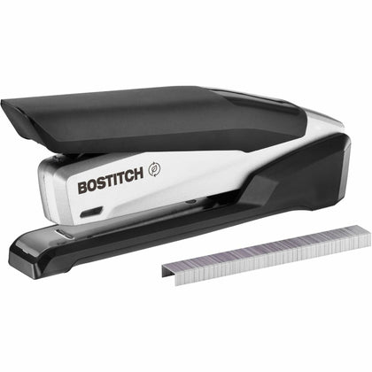 Bostitch InPower Antimicrobial Desktop Stapler - Staples 28 Sheets - Silver/Black - Staplers
