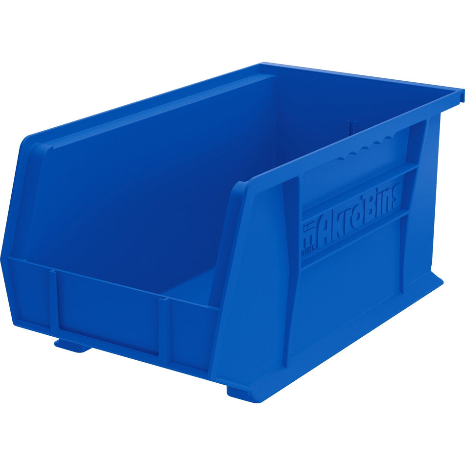 Akro-Mils Akrobins Storage Bin - 7" Height x 8.30" Width x 14.80" Depth - Unbreakable, Water Proof, Stackable, Corrosion Proof - Blue - Polymer - 1 Each