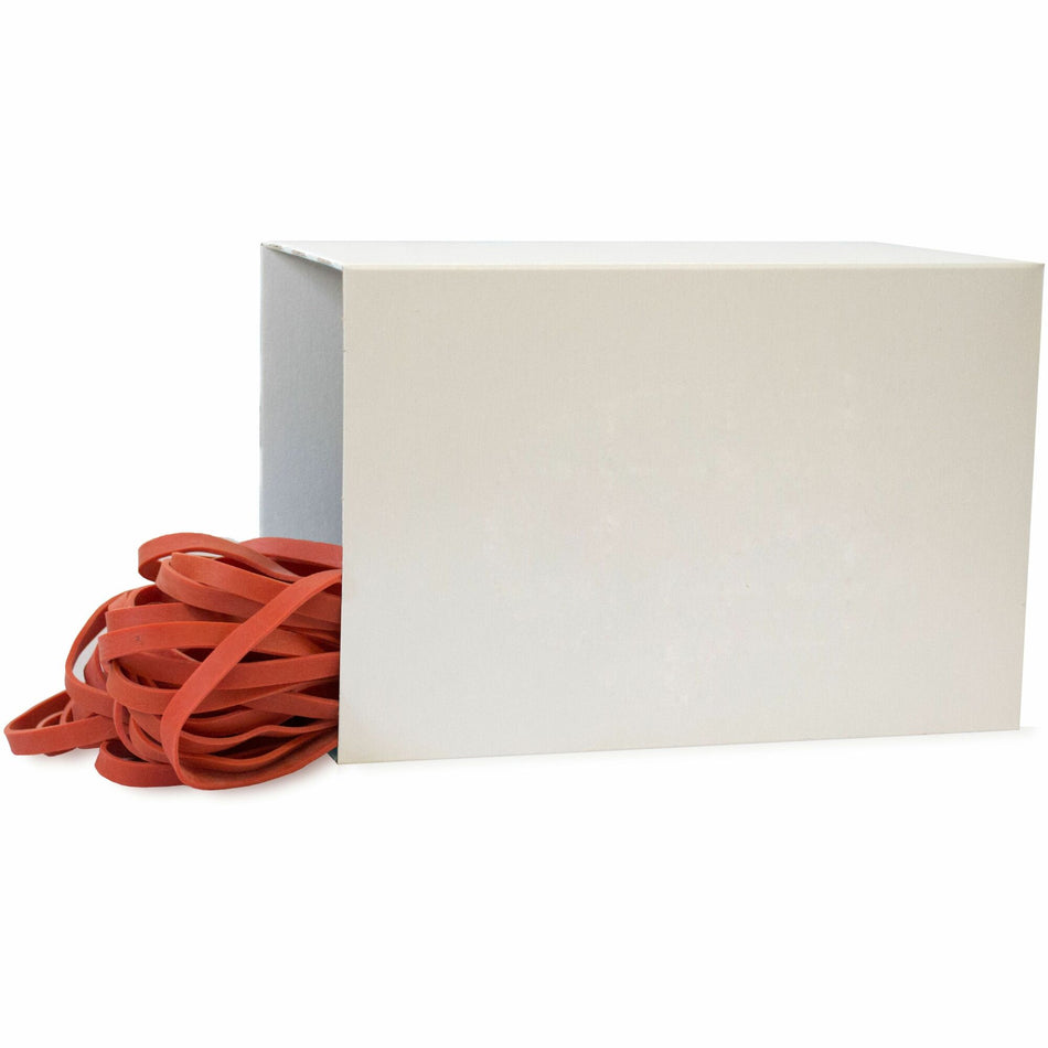 Alliance Rubber SuperSize Industrial-Strength Large Rubber Bands - Size: Large - 12" Length x 0.3" Width - Reusable, Elastic, Heavy Duty, Strong, Stretchable - Latex - Red - 50 / Box