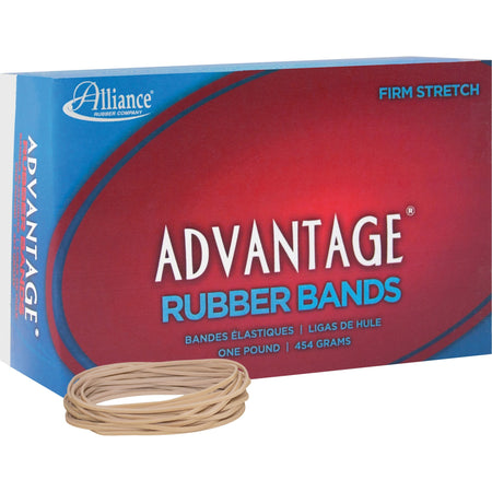 Alliance Rubber Advantage Rubber Bands - Size: #19 - 3.5" Length x 0.1" Width - Natural - 1250 / Box