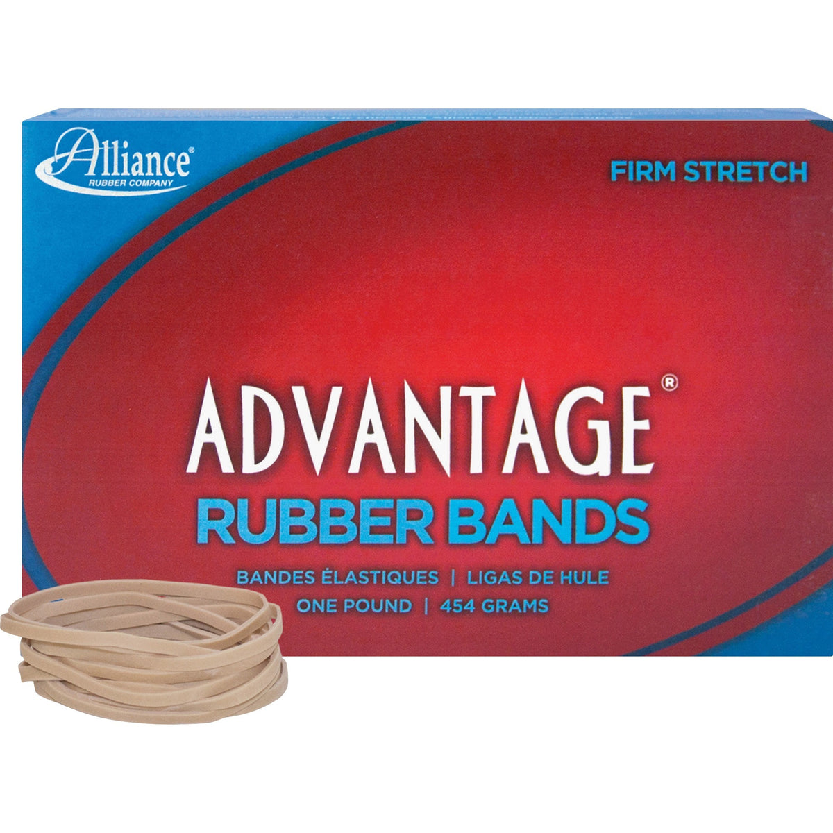 Alliance Rubber Advantage Rubber Bands - Size: #32 - 3" Length x 0.1" Width - Natural - 700 / Box