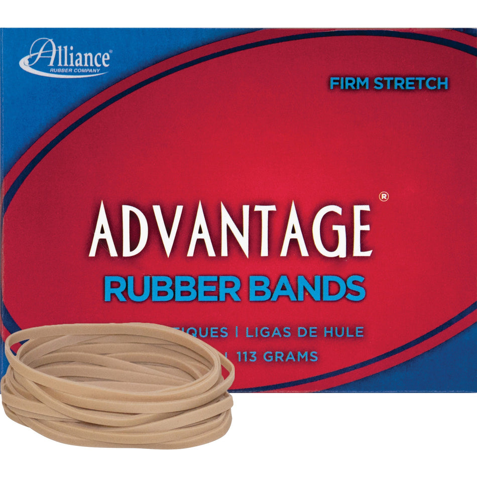 Alliance Rubber Advantage Rubber Bands - Size: #33 - 3.5" Length x 0.1" Width - Stretchable, Elastic - Natural Crepe - 150 / Box