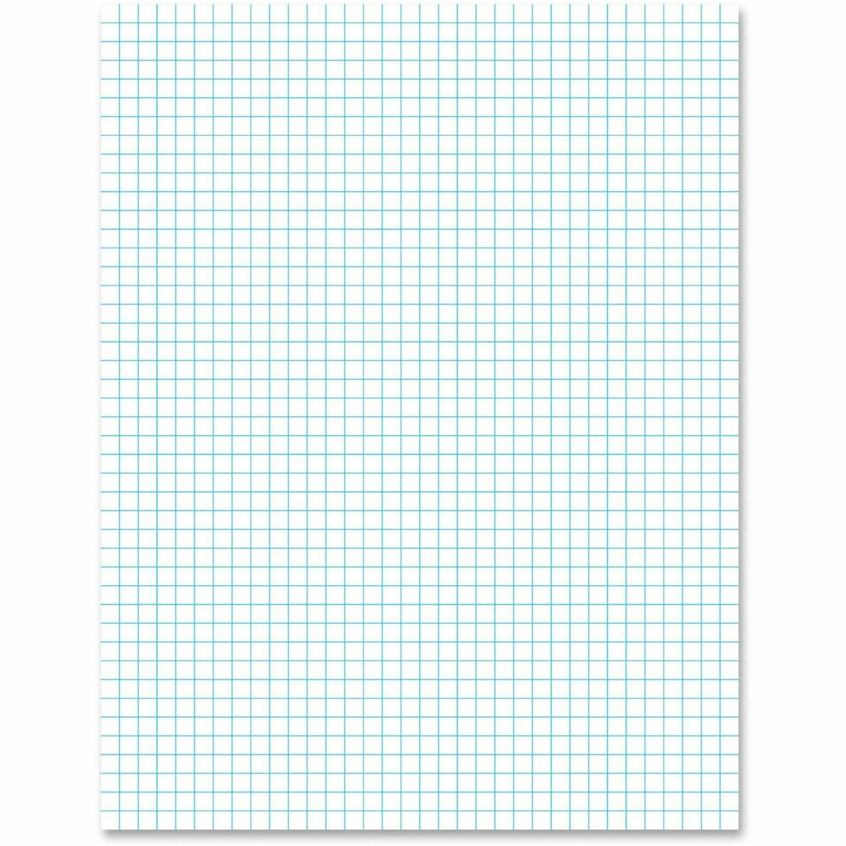 Ampad Graph Pad - 50 Sheets - Front Ruling Surface - 20 lb Basis Weight - Letter - 8 1/2" x 11" Sheet Size - White Paper - 1 Pad