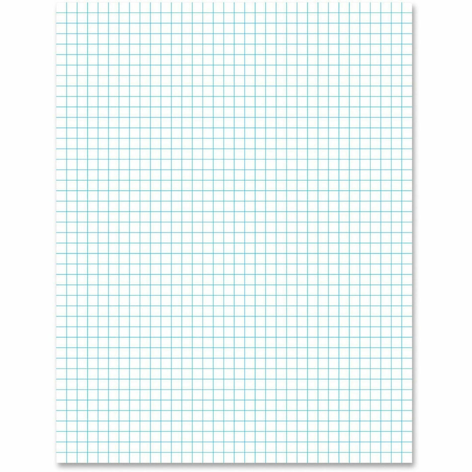Ampad Graph Pad - 50 Sheets - Front Ruling Surface - 20 lb Basis Weight - Letter - 8 1/2" x 11" Sheet Size - White Paper - 1 Pad