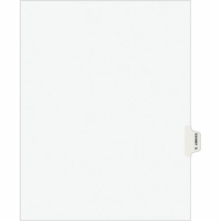 Avery® Individual Legal Exhibit Dividers - Avery Style - 1 Printed Tab(s) - Character - Q - 8.5" Divider Width x 11" Divider Length - Letter - White Paper Divider - Paper Tab(s) - 20% Recycled - Reinforced Tab, Rip Proof, Unpunched - 25 / Pack