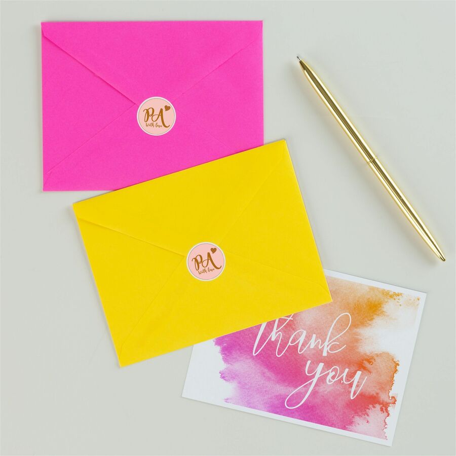 Avery®  Round High Visibility Labels - 1 21/32" Diameter - Permanent Adhesive - Round - Inkjet, Laser - White - Paper - 24 / Sheet - 25 Total Sheets - 600 Total Label(s) - 600 / Pack