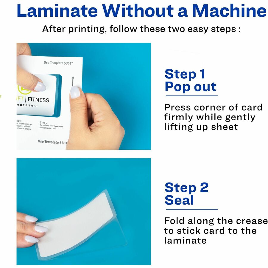Avery&reg; Self-laminating ID Cards - Alternate-Image2