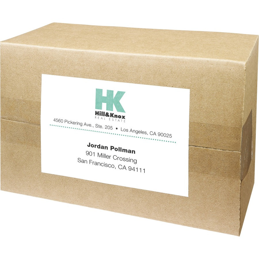 Avery®  Removable ID Labels - 6" Width x 4" Length - Removable Adhesive - Rectangle - Laser, Inkjet - White - Self-adhesive - 40 / Pack