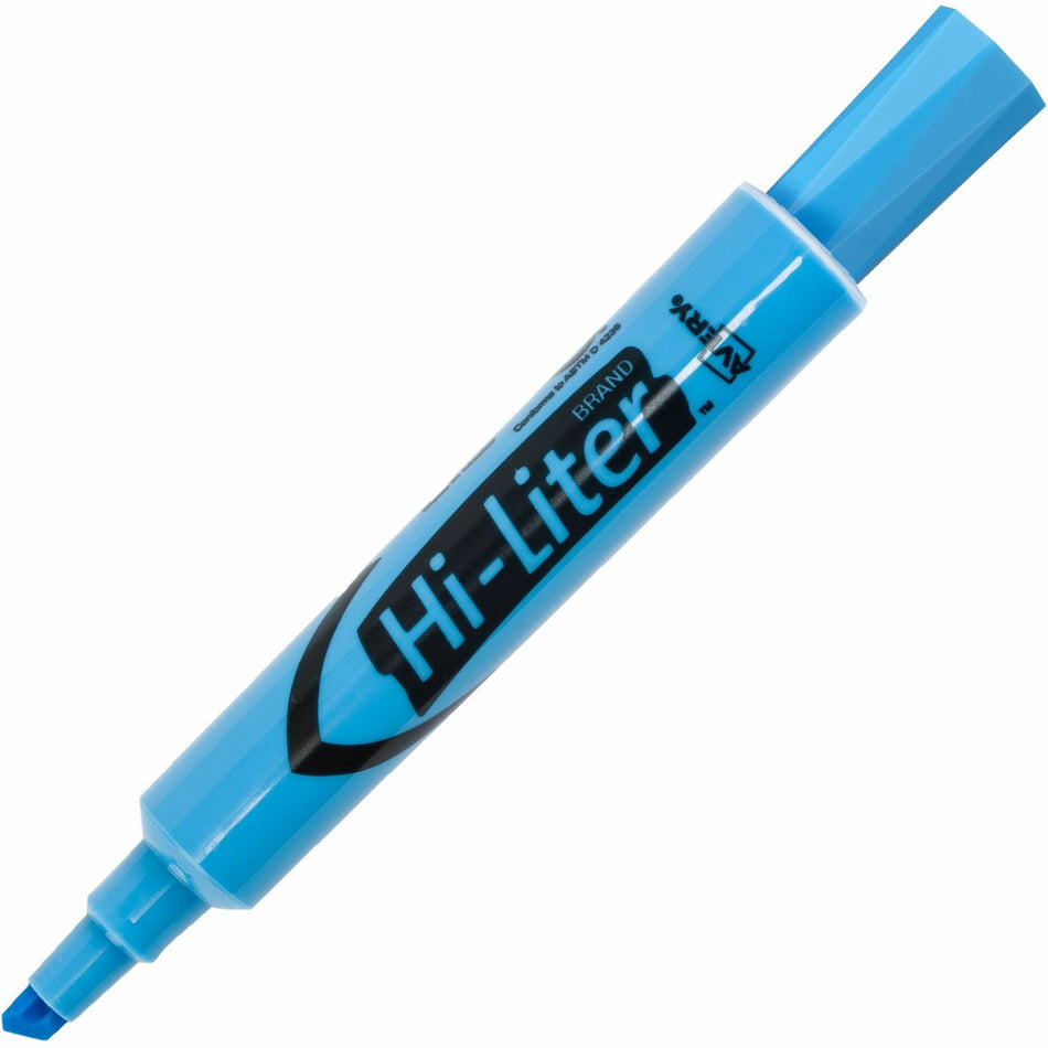 Avery®Desk Style Highlighters - Chisel Marker Point - Light Blue Ink - Light Blue Barrel - 1 Dozen