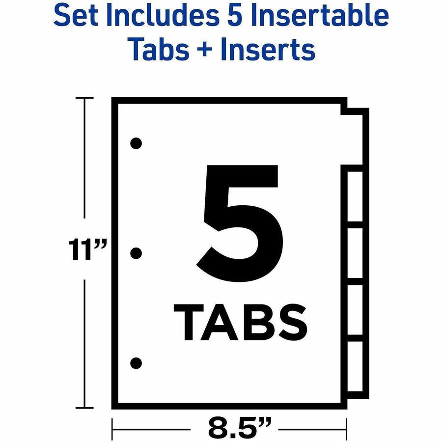 Avery&reg; Big Tab Insertable Dividers - Reinforced Gold Edge - Alternate-Image4