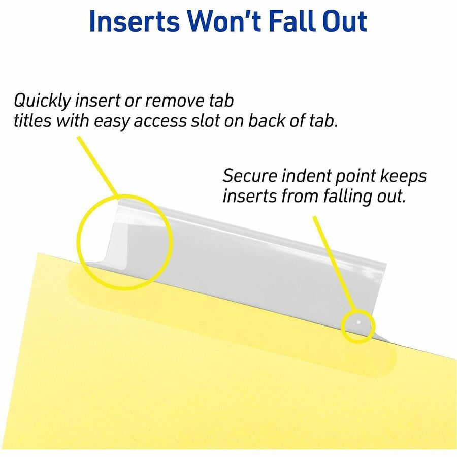 Avery&reg; Big Tab Insertable Dividers - Reinforced Gold Edge - Alternate-Image2