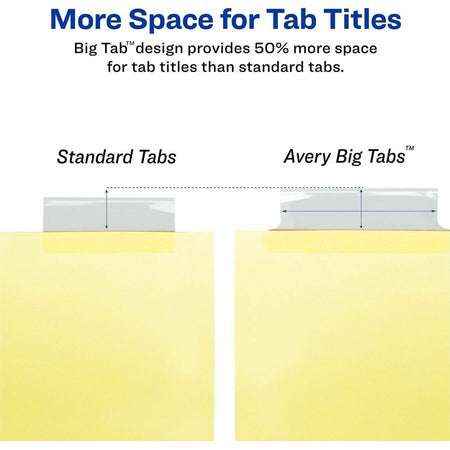 Avery&reg; Big Tab Insertable Dividers - Reinforced Gold Edge - Alternate-Image6
