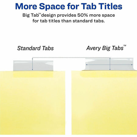 Avery&reg; Big Tab Insertable Dividers - Reinforced Gold Edge - Alternate-Image3