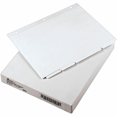 Avery® Plain Tab Write-On Dividers - 5 x Divider(s) - 5 Tab(s)/Set - 8.5" Divider Width x 11" Divider Length - Letter - 3 Hole Punched - White Tab(s) - 20% Recycled - Reinforced, Non-laminated - 36 / Box
