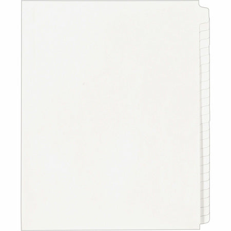 Avery® Standard Collated Legal Dividers - 1 x Divider(s) - Blank Side Tab(s) - 25 Tab(s)/Set - 8.5" Divider Width x 11" Divider Length - Letter - White Paper Divider - White Tab(s) - 20% Recycled - 25 / Set