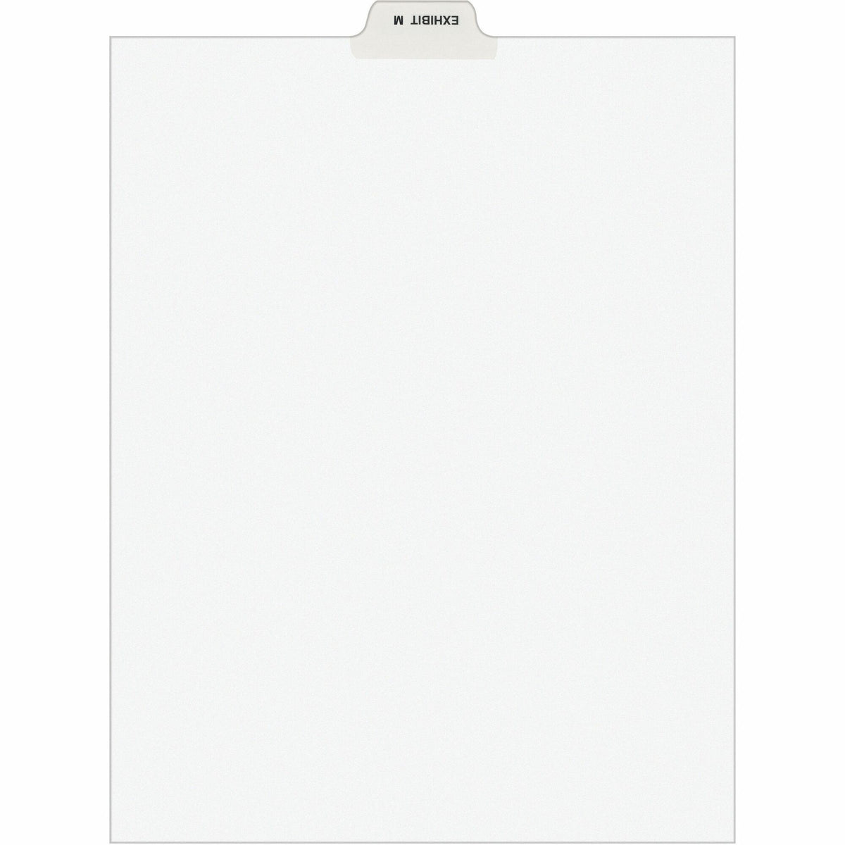 Avery® Individual Bottom Tab Legal Dividers - 25 x Divider(s) - Bottom Tab(s) - Exhibit M - 1 Tab(s)/Set - 8.5" Divider Width x 11" Divider Length - Letter - 8.50" Width x 11" Length - White Paper Divider - 20% Recycled - 25 / Pack