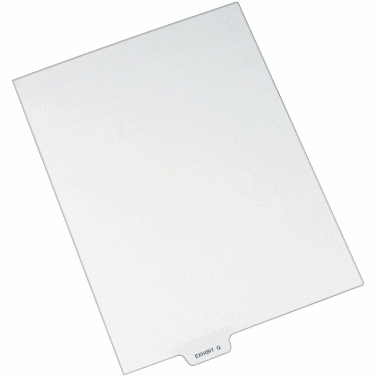Avery® Individual Bottom Tab Legal Dividers - 25 x Divider(s) - Bottom Tab(s) - Exhibit Q - 1 Tab(s)/Set - 8.5" Divider Width x 11" Divider Length - Letter - 8.50" Width x 11" Length - White Paper Divider - 20% Recycled - 25 / Pack