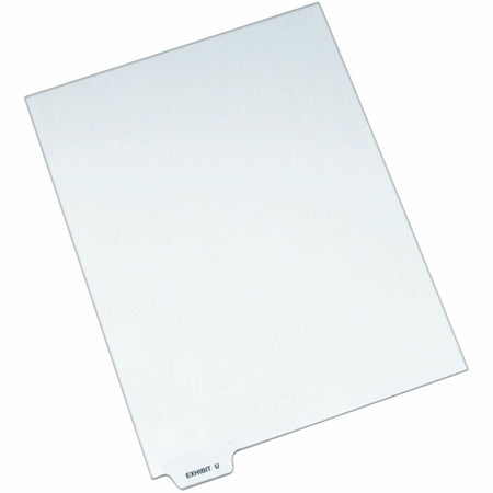 Avery® Individual Bottom Tab Legal Dividers - 25 x Divider(s) - Bottom Tab(s) - Exhibit U - 1 Tab(s)/Set - 8.5" Divider Width x 11" Divider Length - Letter - 8.50" Width x 11" Length - White Paper Divider - 20% Recycled - 25 / Pack