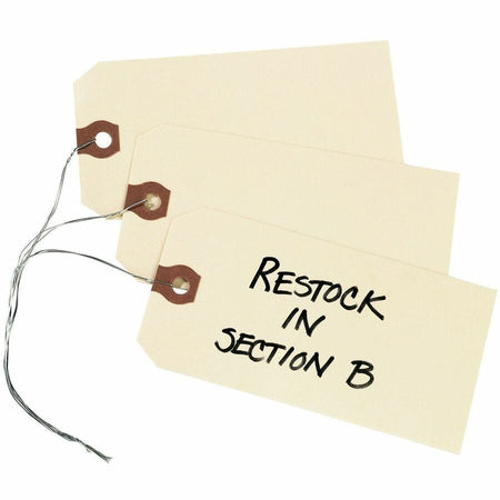 Avery&reg; Shipping Tags with Wire, 11.5 pt. Stock, 5-1/4"x2-5/8" , 1,000 Manila Hang Tags - Alternate-Image5