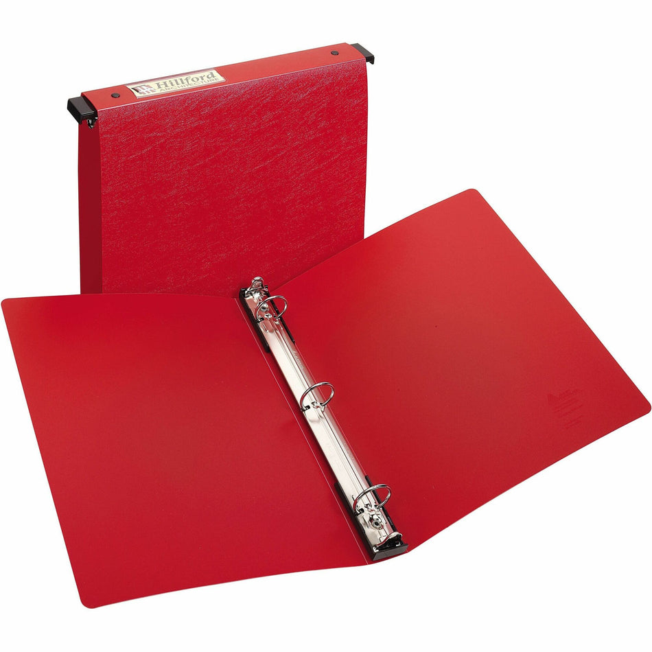 Avery®Hanging Storage Flexible Binder - 1" Binder Capacity - Letter - 8 1/2" x 11" Sheet Size - 175 Sheet Capacity - 3 Ring(s) - Fastener(s): Round Ring - Vinyl - Red - Gap-free Ring, Label Holder, Non-stick, Locking Ring, Sturdy, Flexible - 1 Each