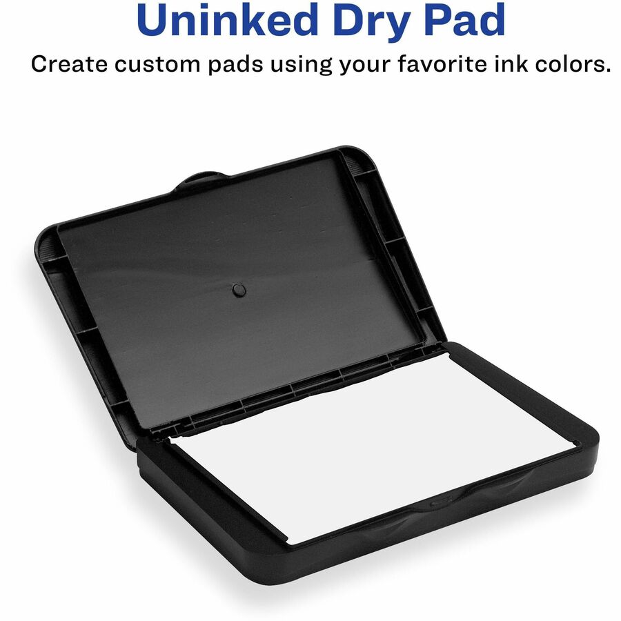 Carter's®  Felt Uninked Stamp Pad, 2.75" x 4.27" (21021) - 2.8" Width x 4.3" Length - Felt Pad - Black - 1 Each