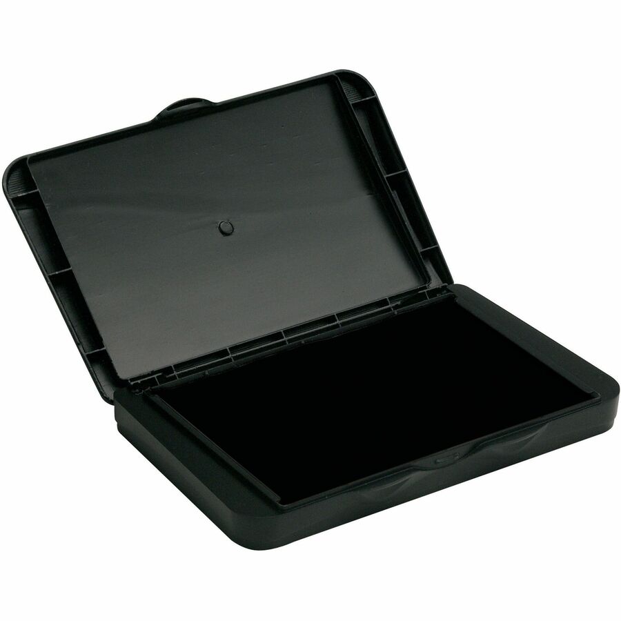 Carter's®  Foam Black Stamp Pad, 2.75" x 4.27" (21381) - 2.8" Width x 4.3" Length - Foam Pad - Black Ink - Black - 1 Each